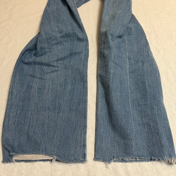 Abercrombie & Fitch Women's Blue Jeans Zip Ankle Straight High Rise Size 29/8R - Picture 11 of 11